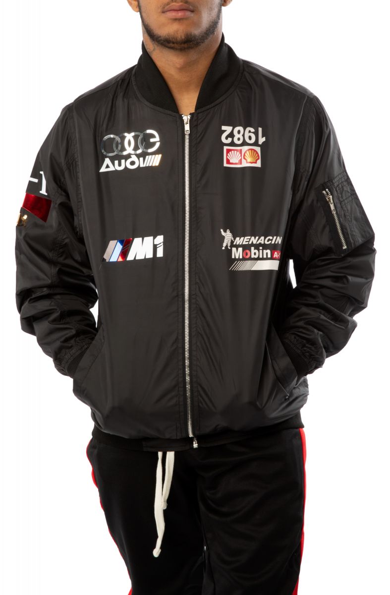 BLEECKER AND MERCER Motorsport Jacket J781-BLK - Karmaloop