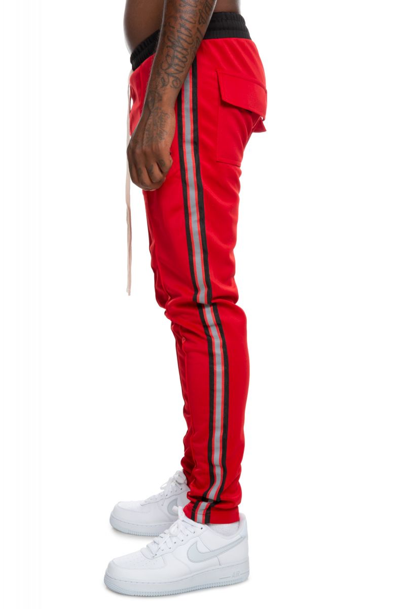 nike track pants red stripe