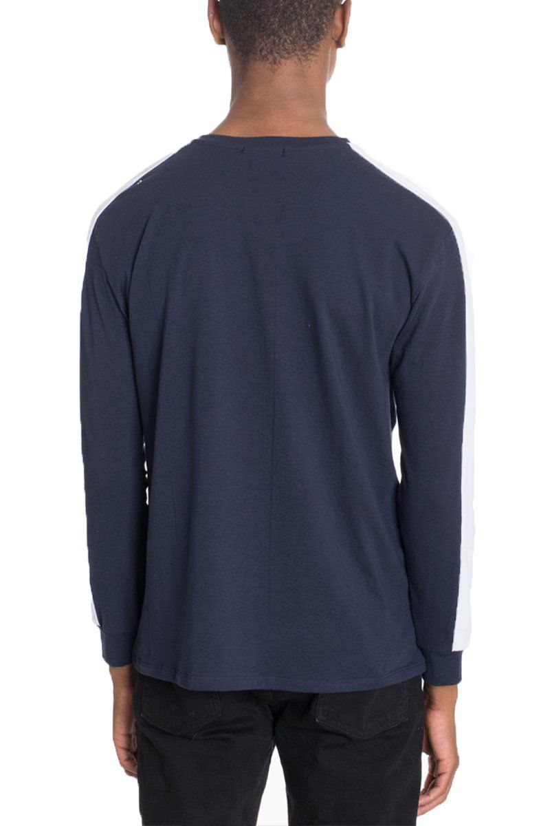 WEIV PORTER LONG SLEEVE TSHIRT WT8511NAVYWH - Karmaloop