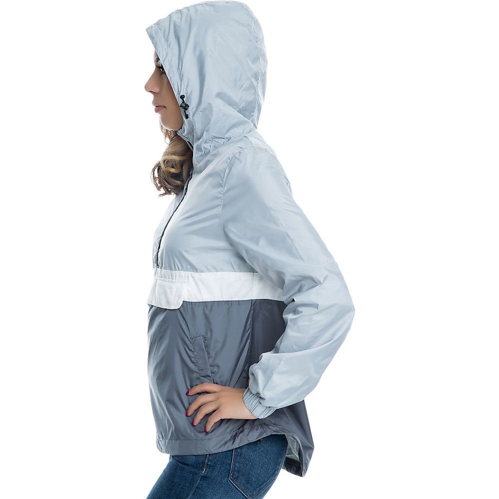 Grey anorak jacket women's best sale