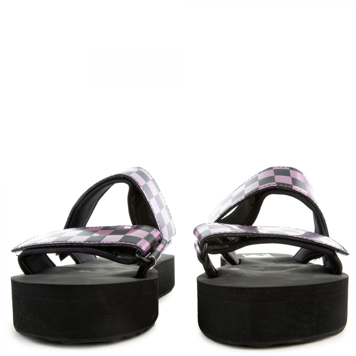 Cayucas Mega Platform Slides in Check Black