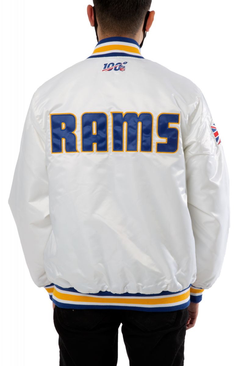 Varsity Los Angeles Rams Satin Jacket - Jackets Expert