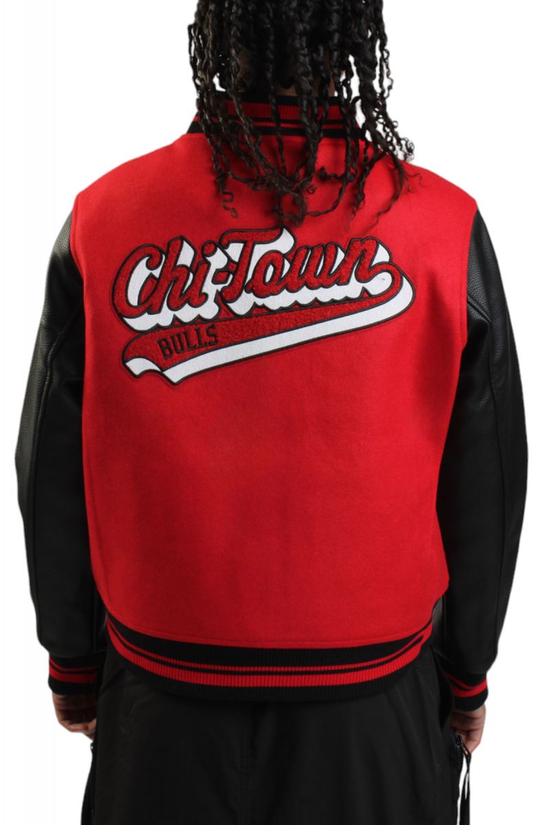 PRO STANDARD Bulls Script Varsity Jacket BCBH515367-RBK - Karmaloop