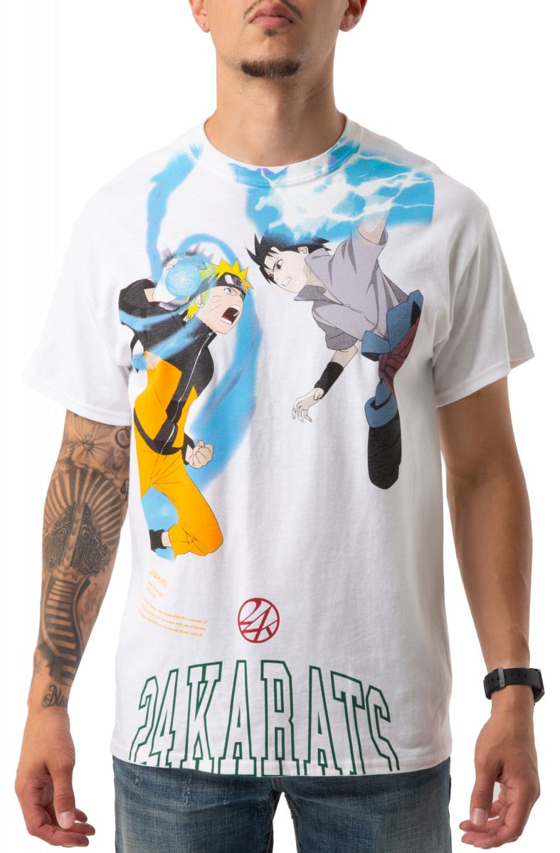 24KARATS JAPAN 24K X Naruto Battle Tee 24KNARUTOTEESSA - Karmaloop