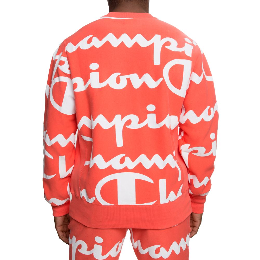 Champion sweater with champion outlet all over it review