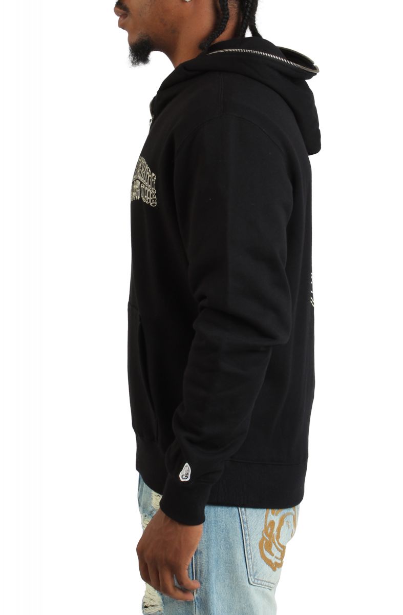 BILLIONAIRE BOYS CLUB Small Curve Zip Hoodie 851-7300BLK - Karmaloop