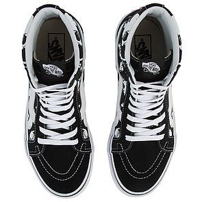 VANS The Men's Sk8-Hi Reissue Skulls in Black and True White ...