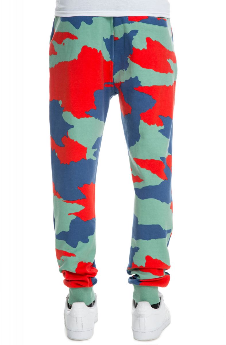 billionaire boys club terra camo joggers in malachite green