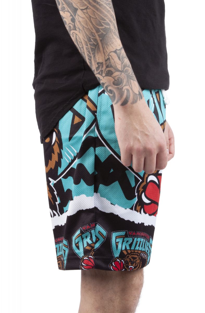 Shop Mitchell & Ness Memphis Grizzlies Team Nylon Shorts  PSHR5522-VGRYYPPPBKTL multi