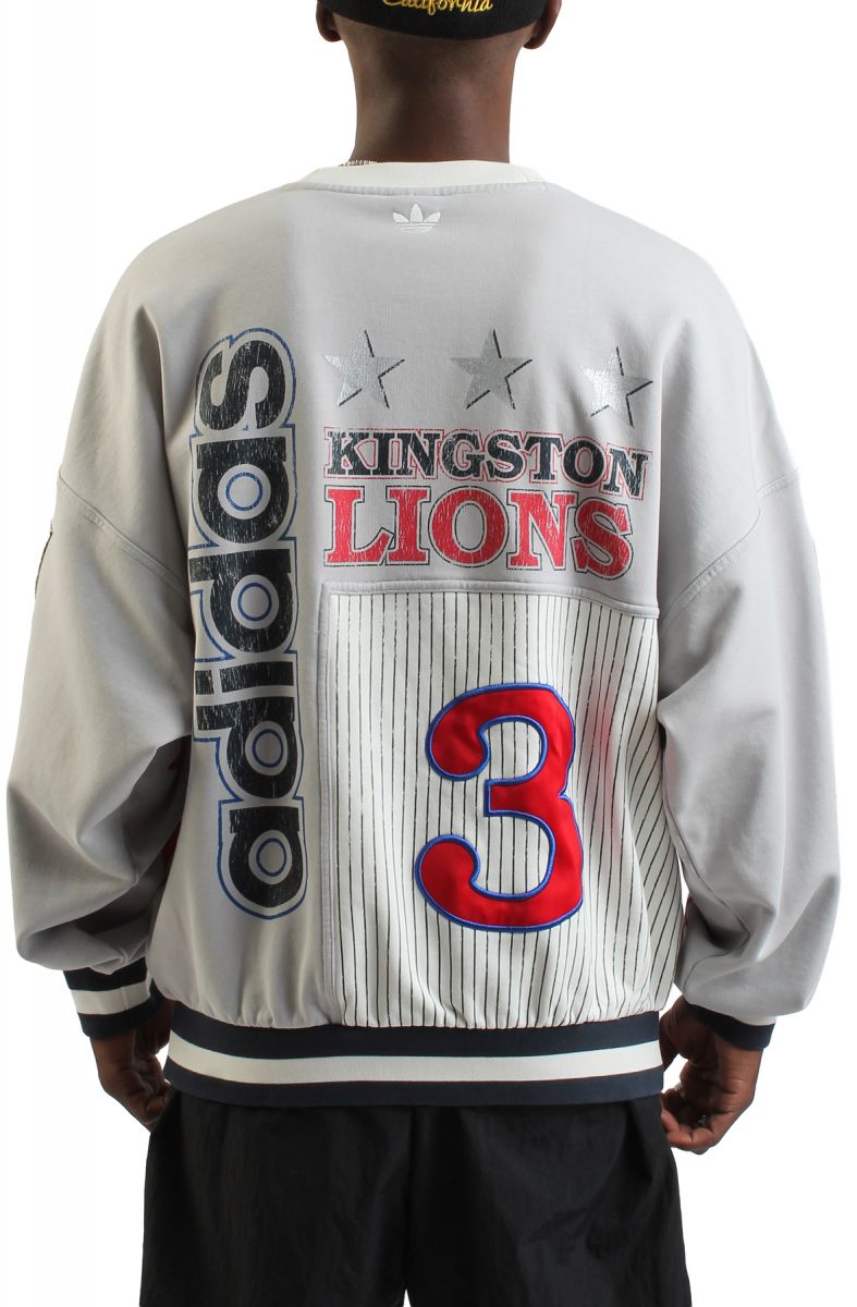 【ADIDAS ORIGINALS】Kingston Lions Baseball スウェット ADIDAS Kingston Lions Baseball Sweatshirt JW0150 - Karmaloop