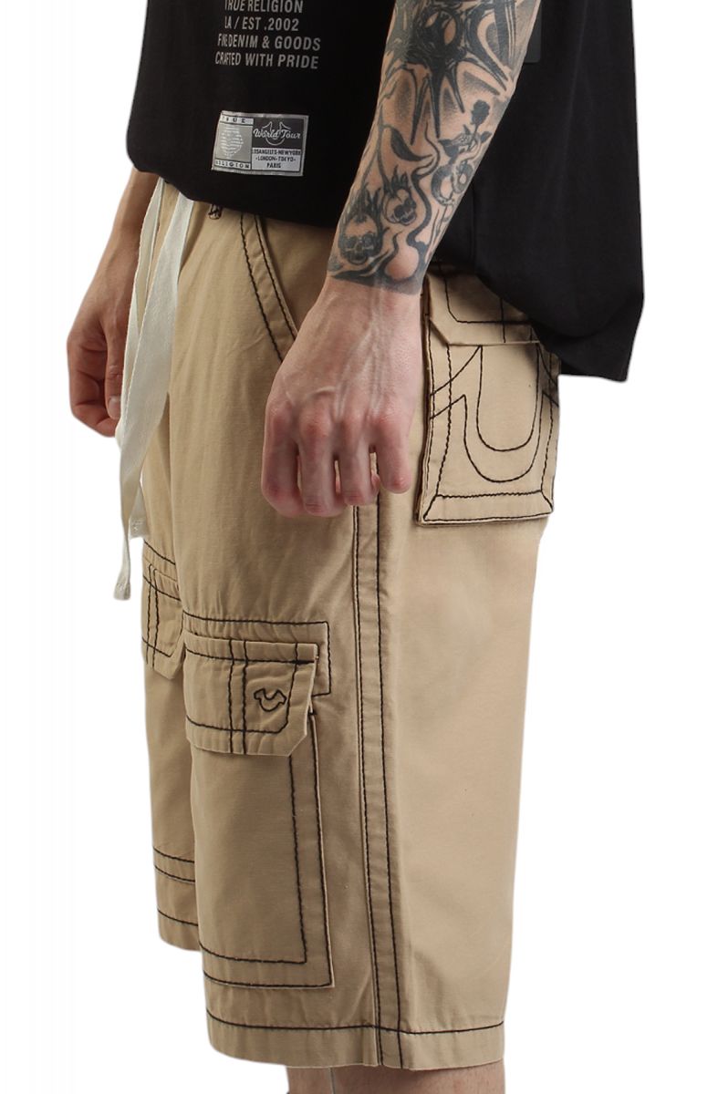 TRUE RELIGION Vinny Big T Cargo Shorts 109500-2629 - Karmaloop