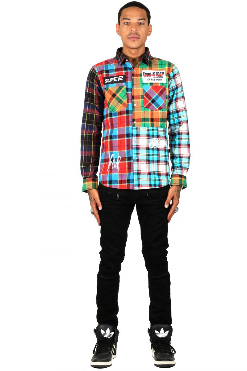 KLEEP APEX Men's premium flannel button down shirt KW-4900 KLEEP APEX Men's premium flannel button down shirt KW-4900