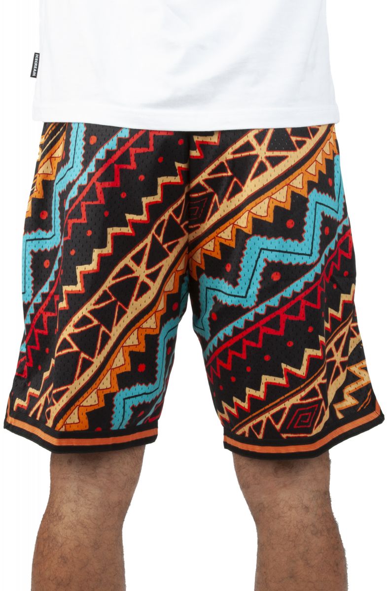 MITCHELL & NESS Grizzlies Game Day Tribal Pattern Shorts PSHR4837 ...