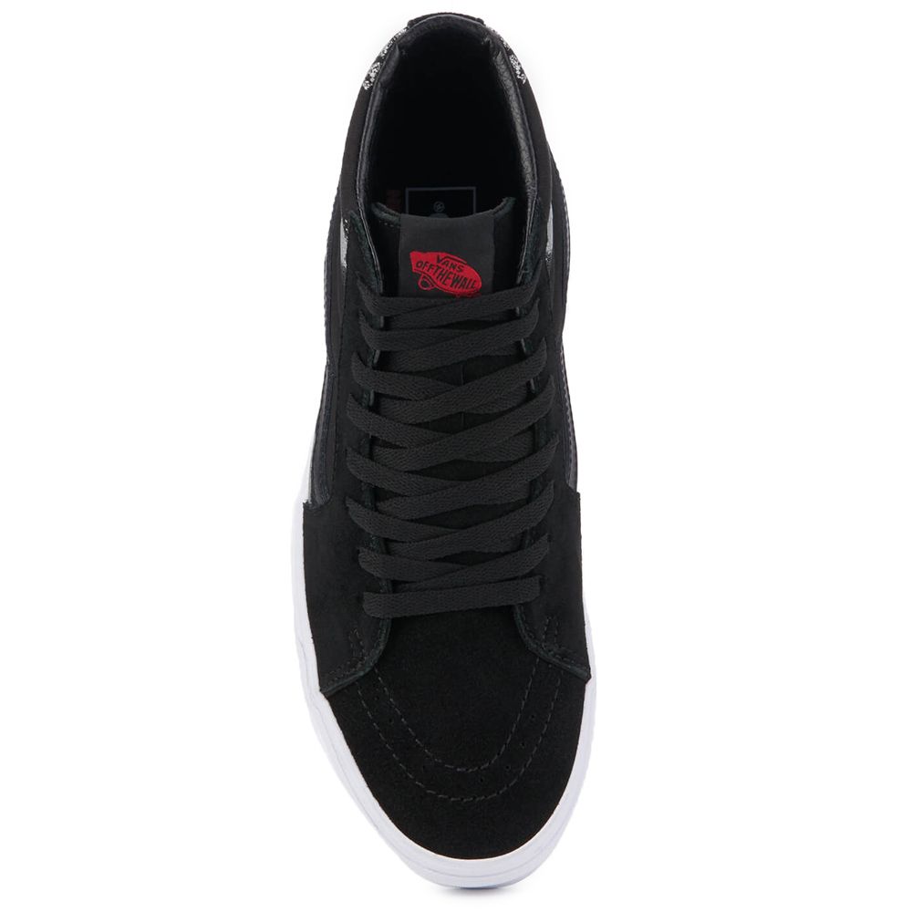 VANS The x Led Zeppelin Sk8 Hi Sneakers in Black and True White VN0A38GET5Z Karmaloop
