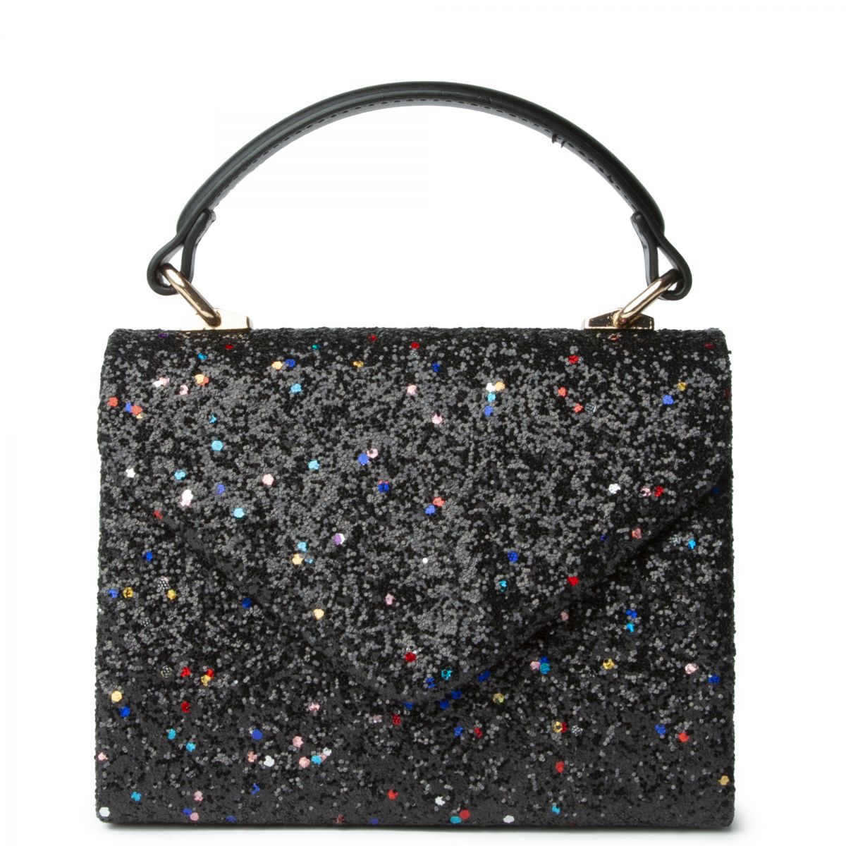 H&D ACCESSORIES, INC Glitter Flat Bag HPC5197BK Karmaloop