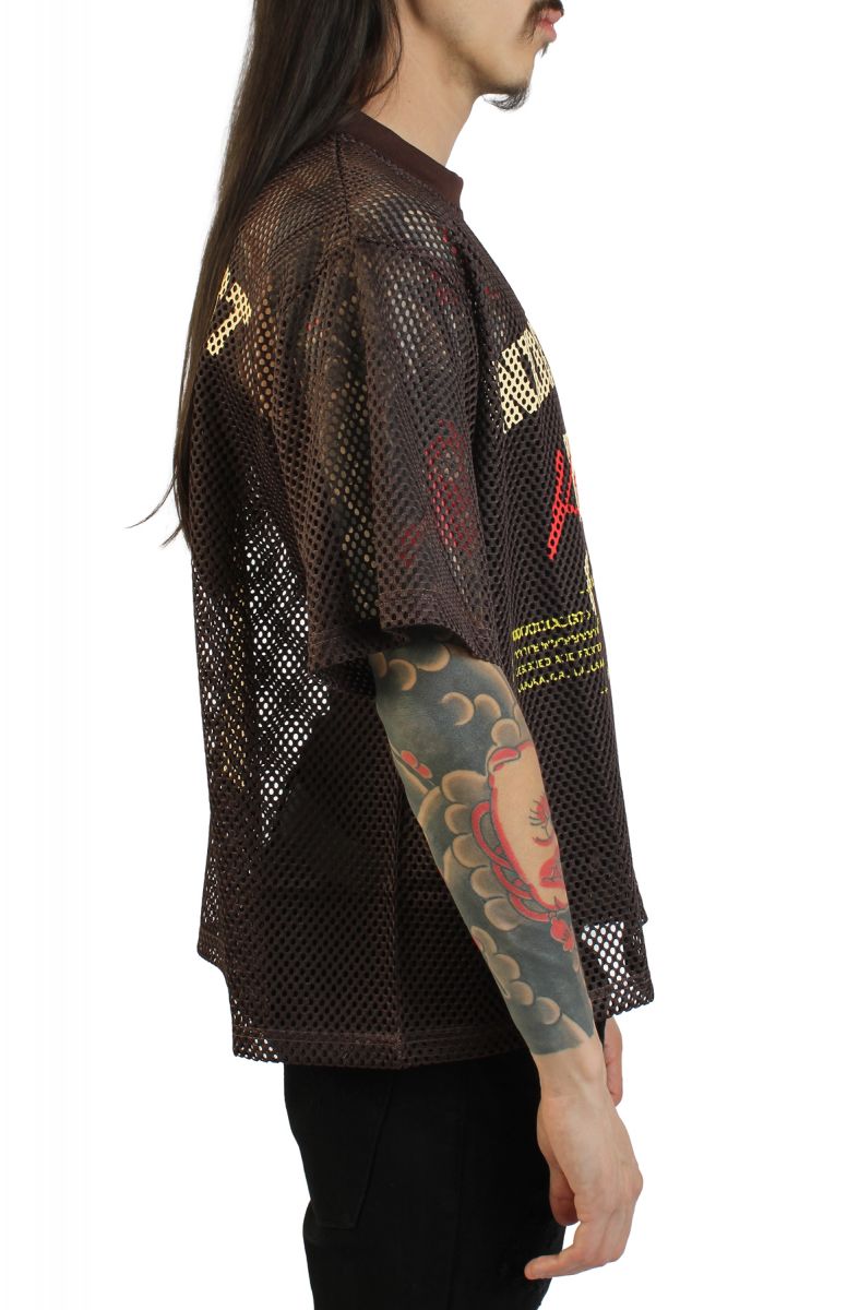 INDIVIDUALIST Knowledge Heavy Box Mesh Jersey IND26110-SSMJ-BRN
