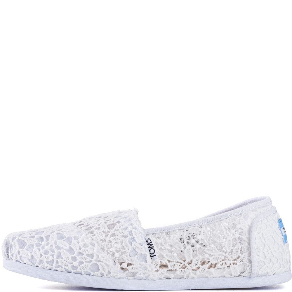 toms white lace leaves women's classics