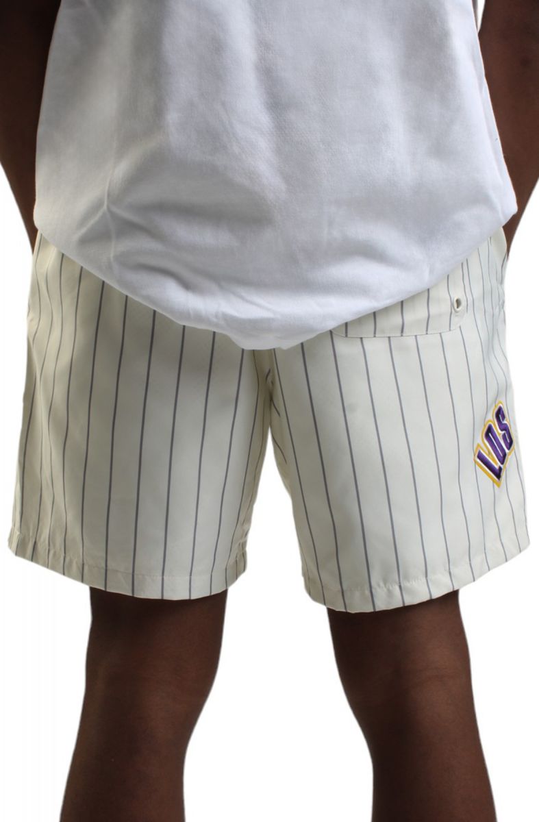 PRO STANDARD Los Angeles Lakers Pinstripe Short BLL3515421-ELY