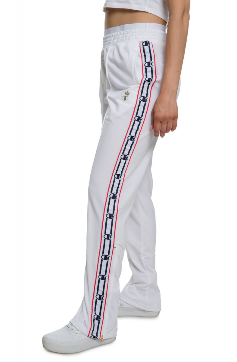 champion all over logo track pants