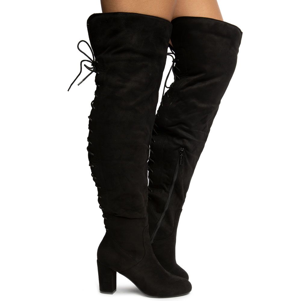 ELEGANT FOOTWEAR INC Lepeka29 ThighHigh Boots LEPEKA29BLACK Karmaloop