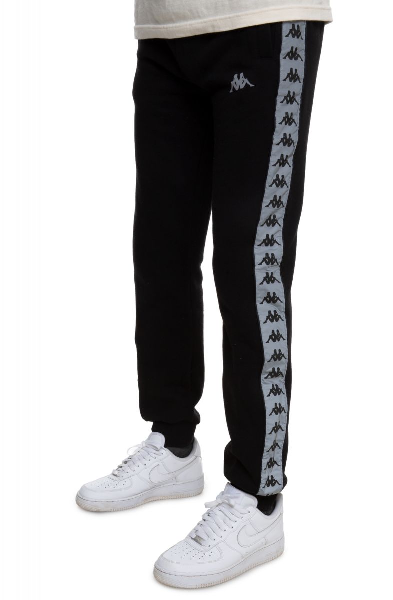 kappa banda rastoria taping joggers in black