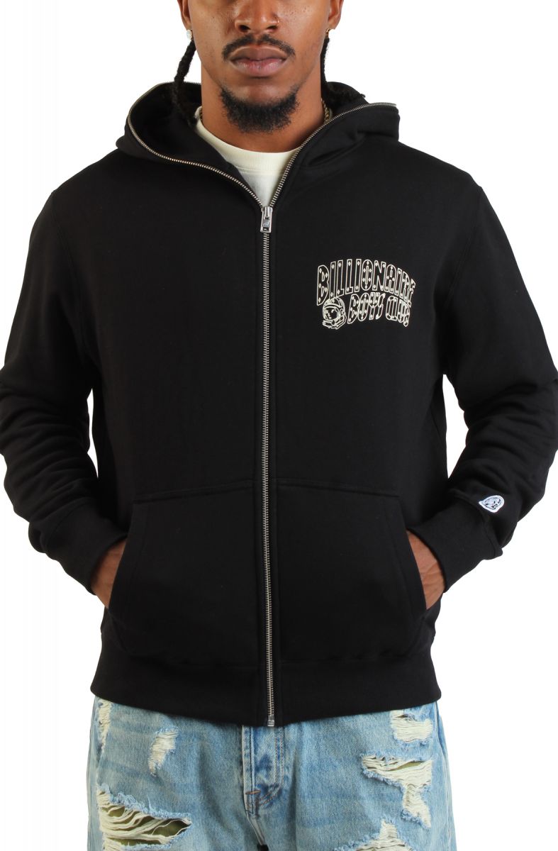 BILLIONAIRE BOYS CLUB Small Curve Zip Hoodie 851-7300BLK - Karmaloop