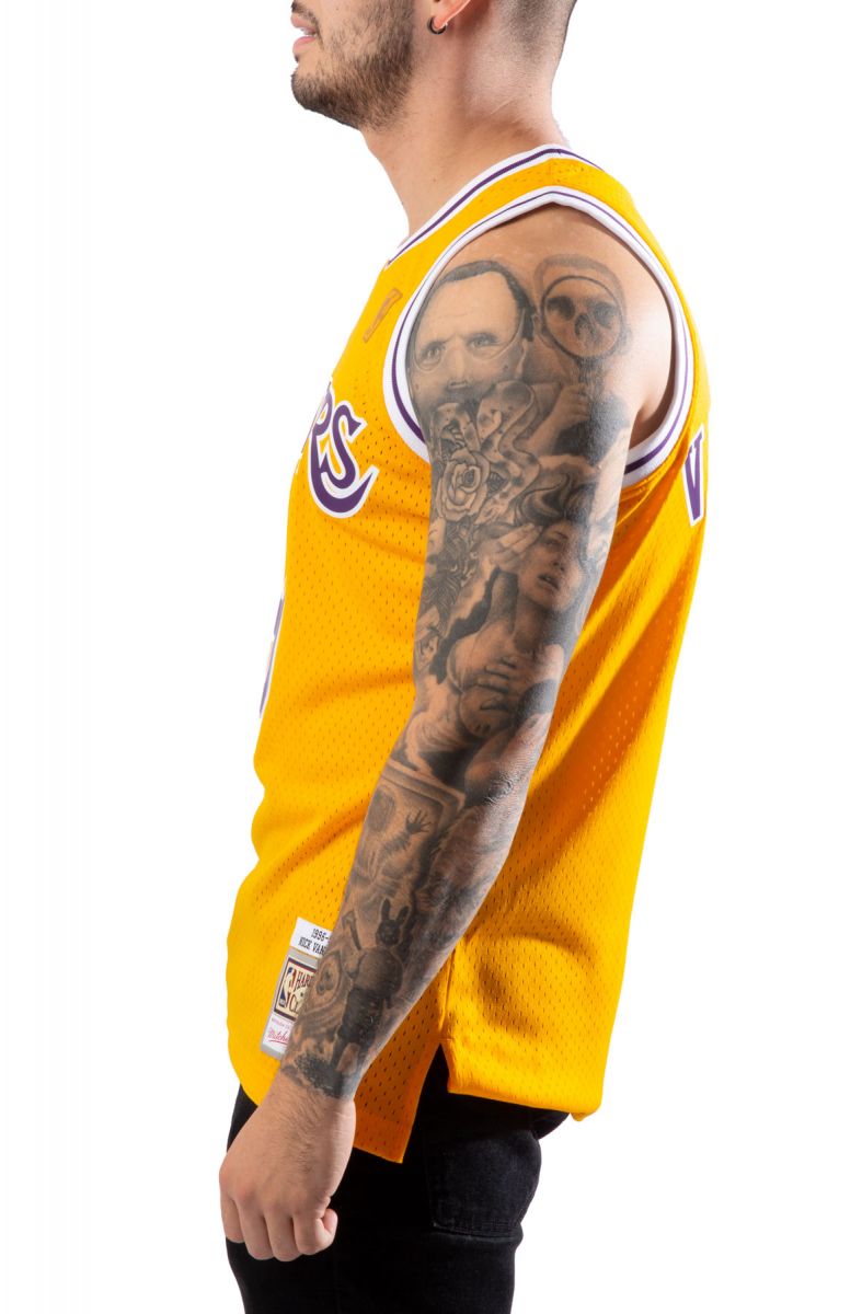 MITCHELL & NESS Los Angeles Lakers Nick Van Exel Swingman Jersey  SMJYLG19014-LALLTGD96NVE - Karmaloop