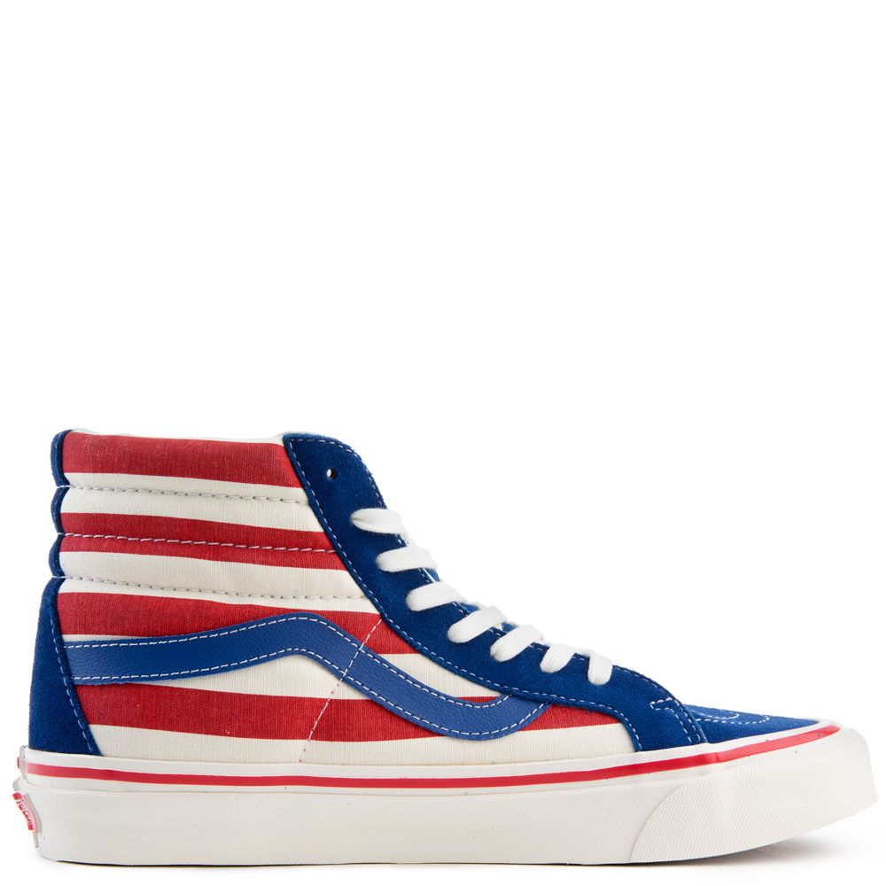 VANS Sk8-Hi 38 DX Murica in Blue/Red VN0A38GFXKI - Karmaloop