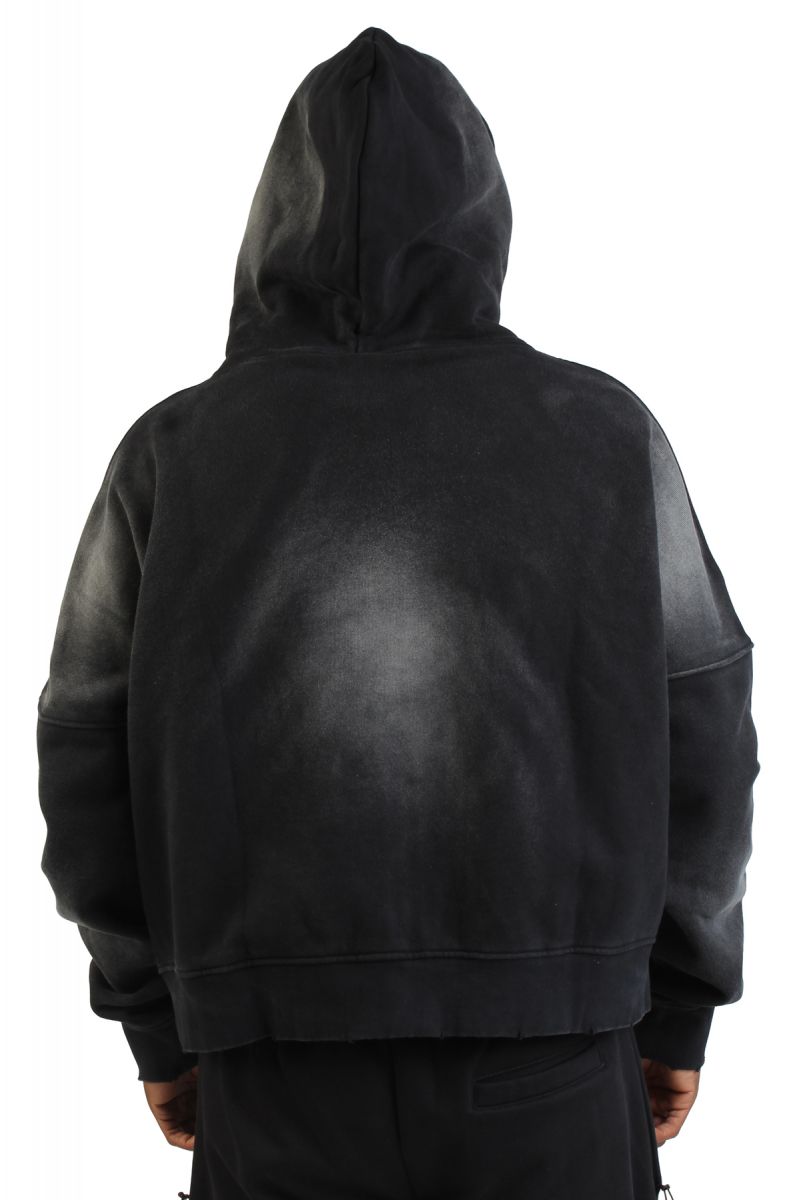完売品 FILTH DISTRESSED ZIP UP HOODIE サイズ1 FILTH(フィルス) 【DISTRESSED ZIP UP HOODIE】ジップパーカー グレー