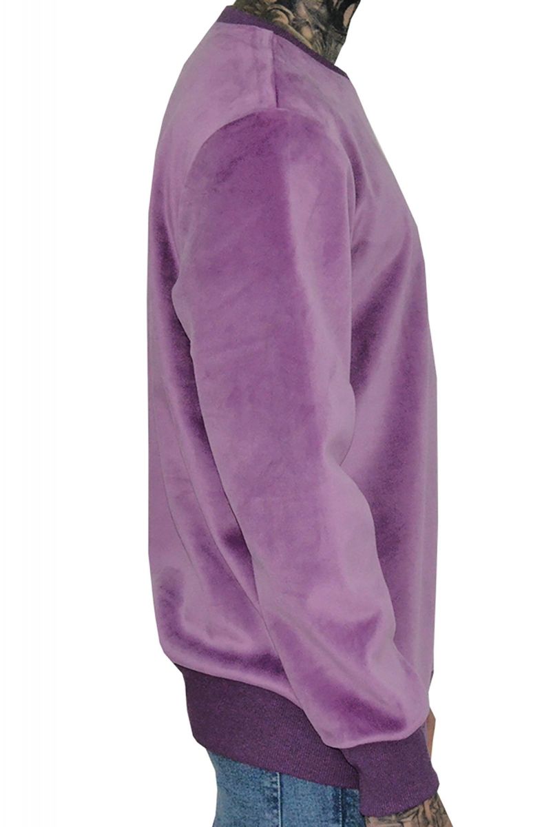 velour crewneck mens