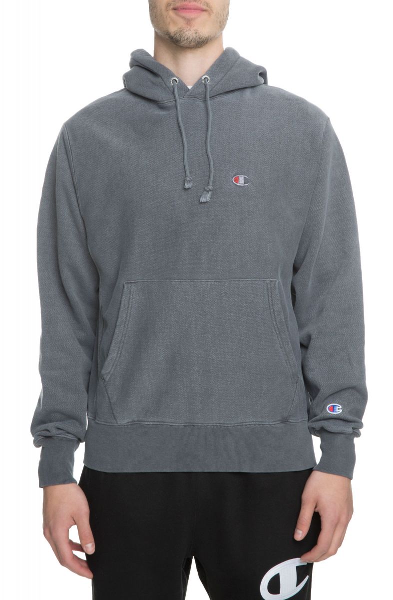 champion reverse weave hoodie dark grey
