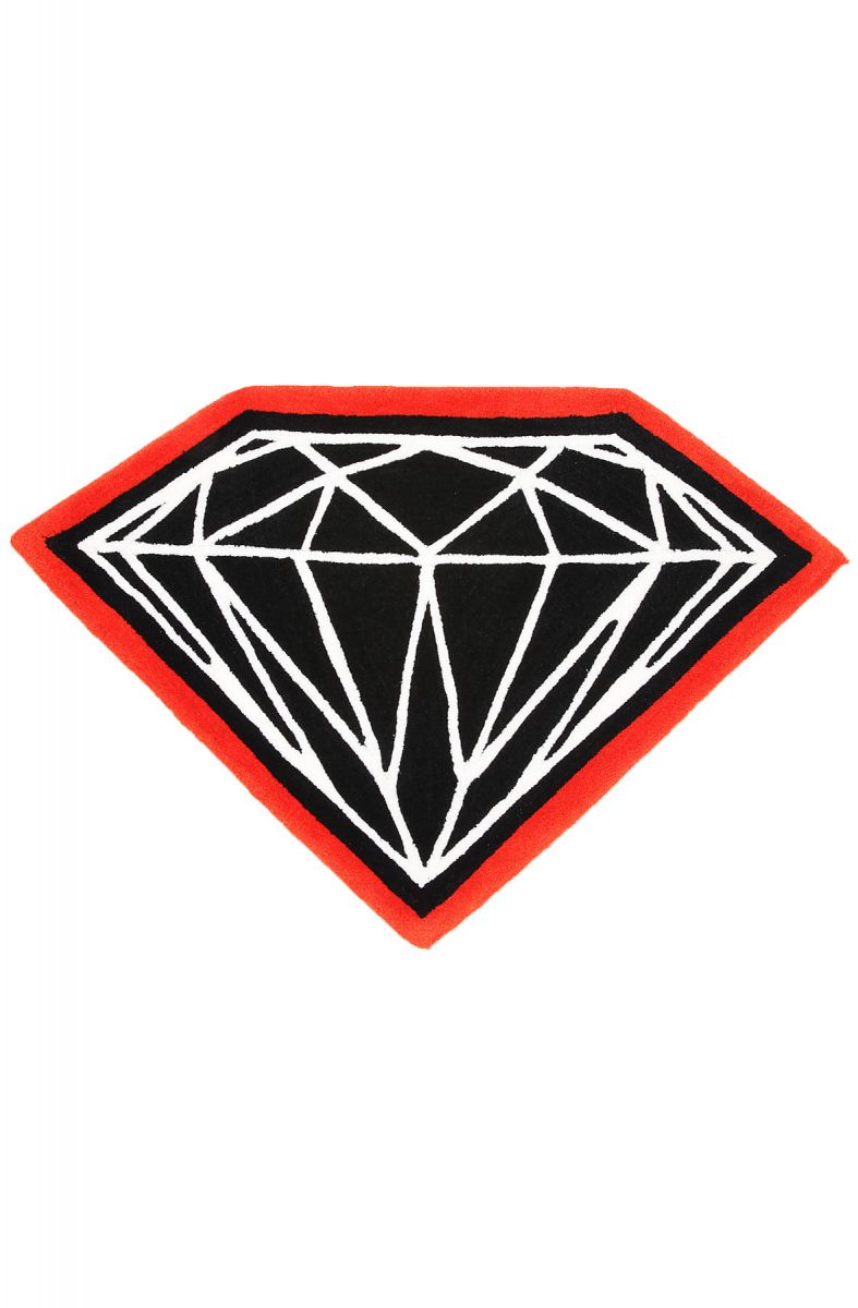 Diamond Supply Co Rug Brilliant in Black & Red