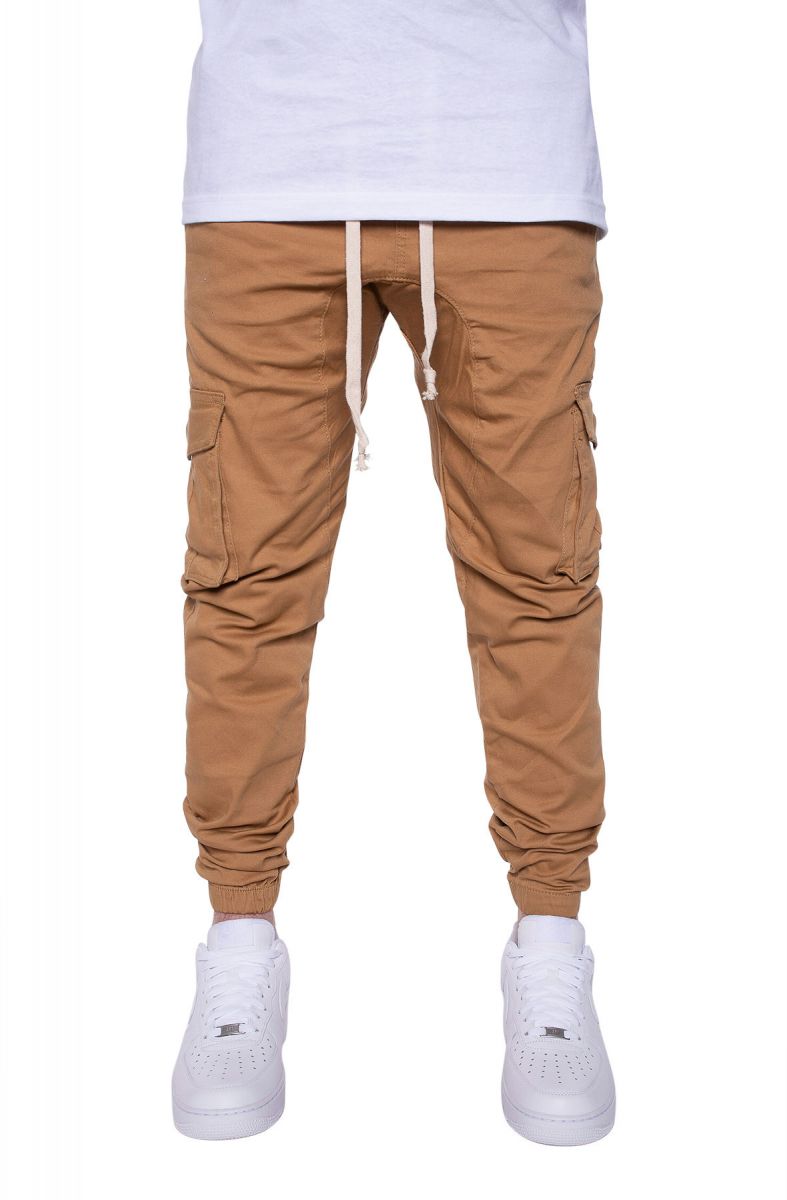 cargo twill joggers