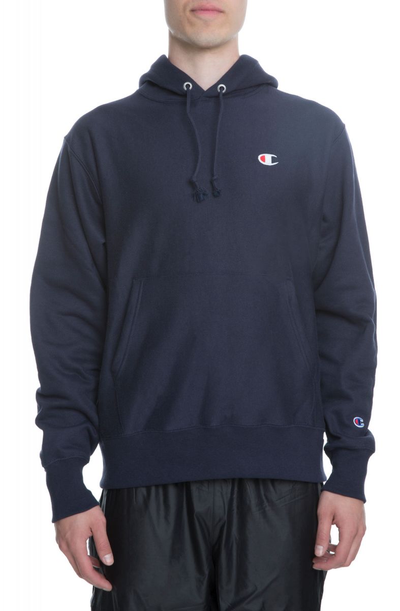 CHAMPION The Reverse Weave Pullover Hoodie in Navy GF68-Y06145-NYC ...