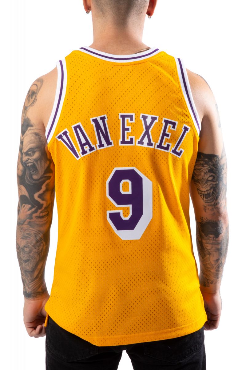 Vintage Champion Authentic Los Angeles Lakers Nick Van Exel Jersey