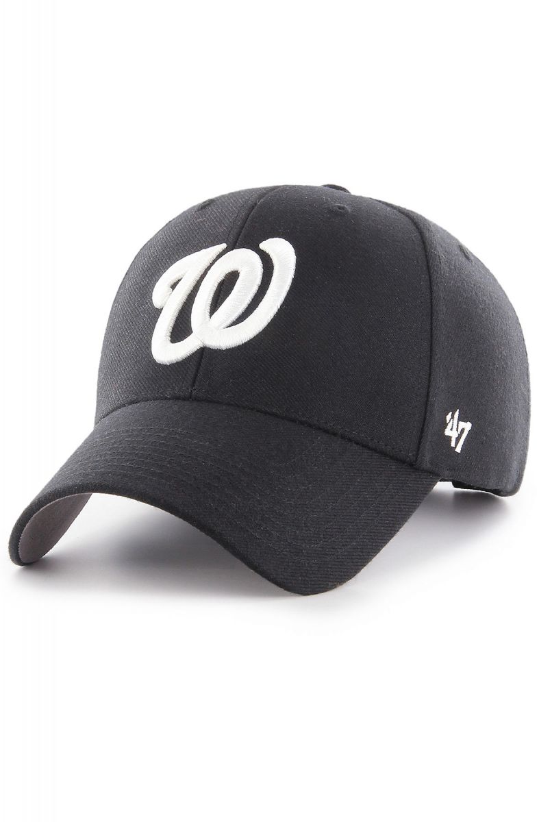 black washington nationals fitted hat