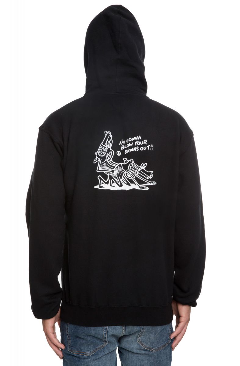 JUNGLES The Make Love Not War Hoodie JFH181033BLK PLNDR