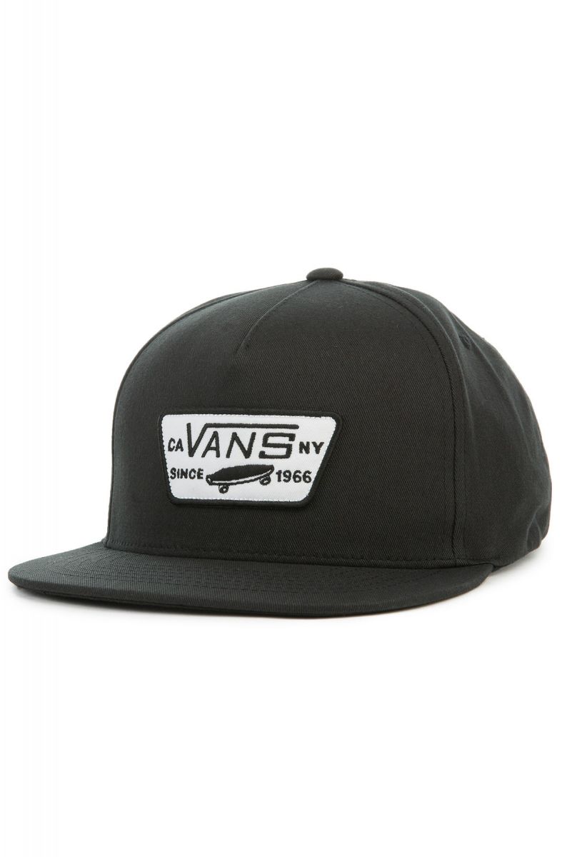 VANS The Full Patch Snapback in Dress True Black VN000QPU9RJ-BLK ...