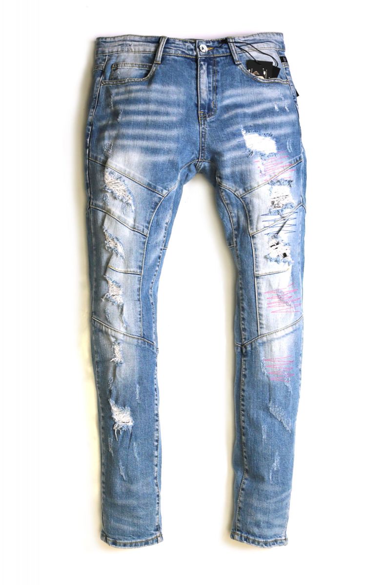 KLEEP Luna Washed Skinny Denim Pants KP-2580-LUNA - Karmaloop