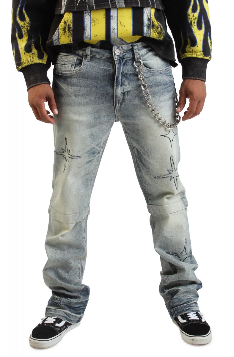 SMOKE RISE Hazelton Straight Jeans JP25626SKZ-HBLUE - Karmaloop