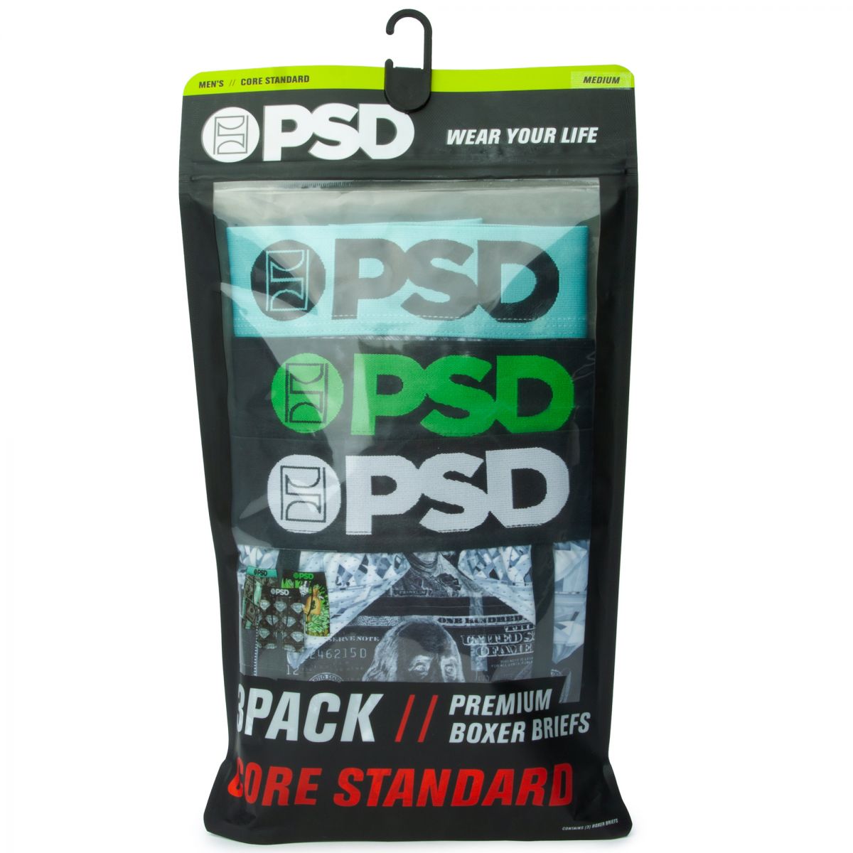 PSD UNDERWEAR Big Money 3 Pack Boxer Briefs 422180171 - Karmaloop