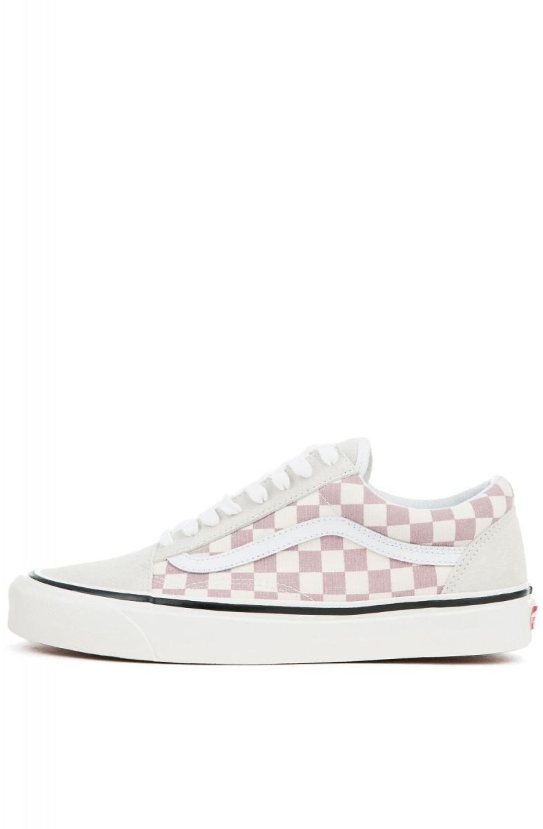 vans anaheim factory old skool 36 dx mauve checkered shoes