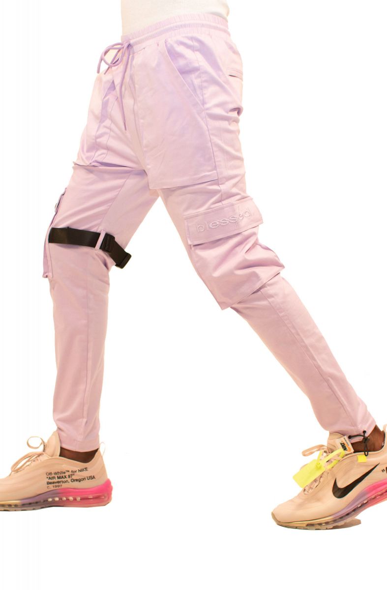 violet cargo pants