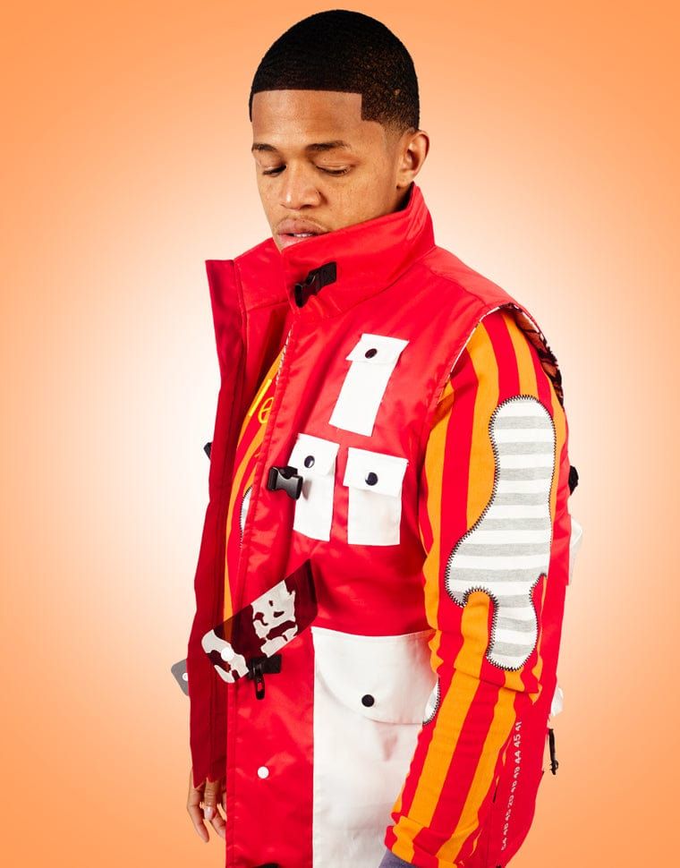 THE HIDEOUT CLOTHING YK Tech Utility Puffer Vest THC-YK-SK-RED-1 ...