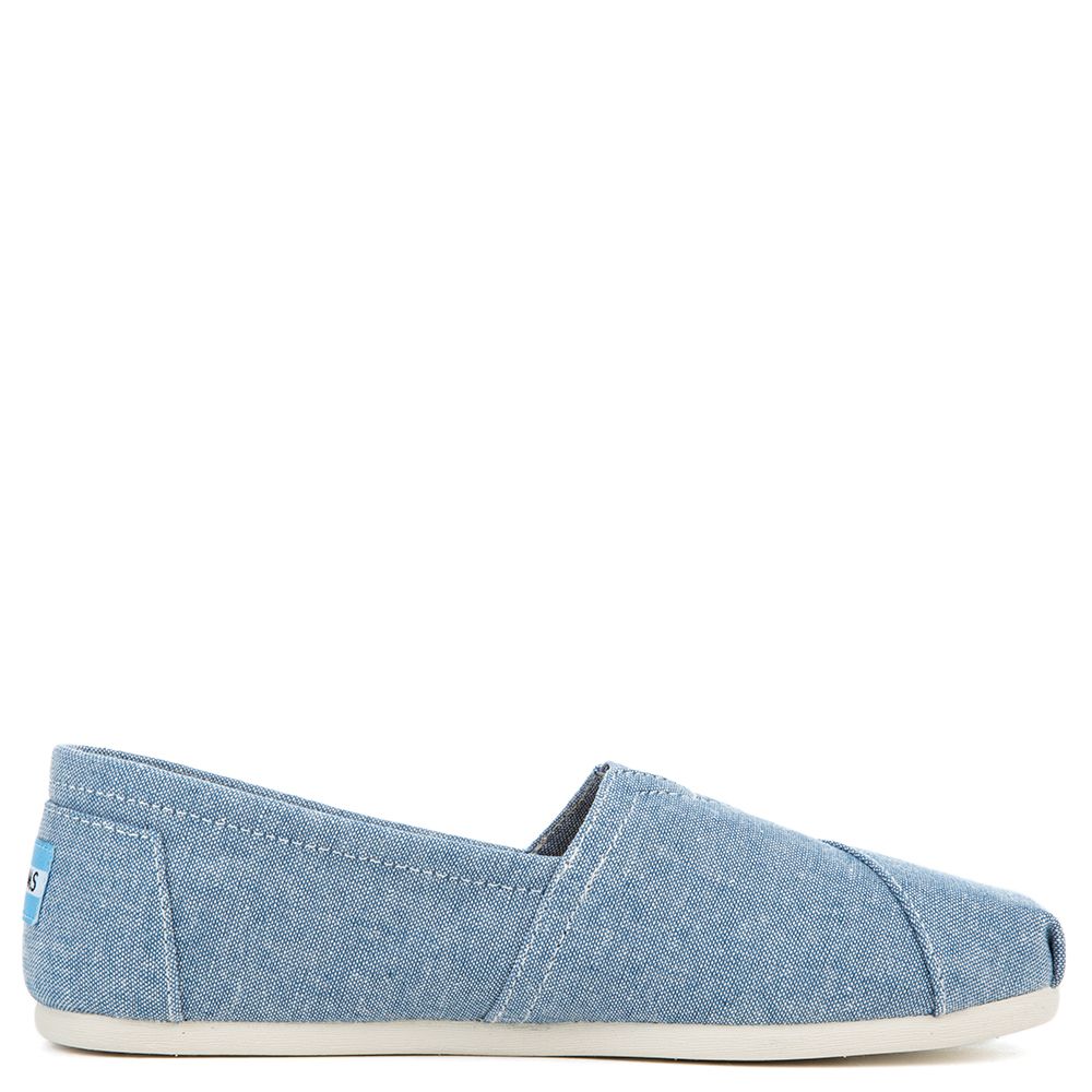 Toms blue slub chambray women's classics hot sale