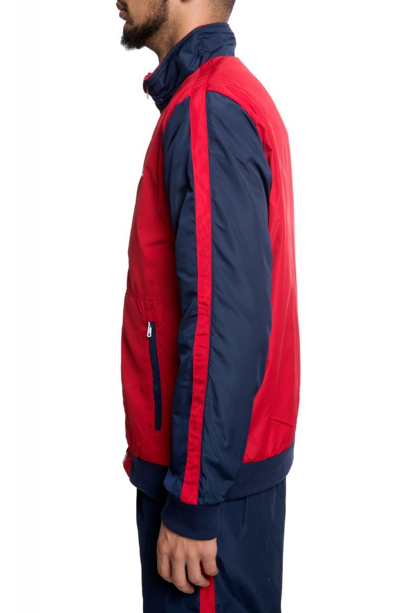 PRIMITIVE The Relay Track Jacket in Red and Black PA318149RED PLNDR
