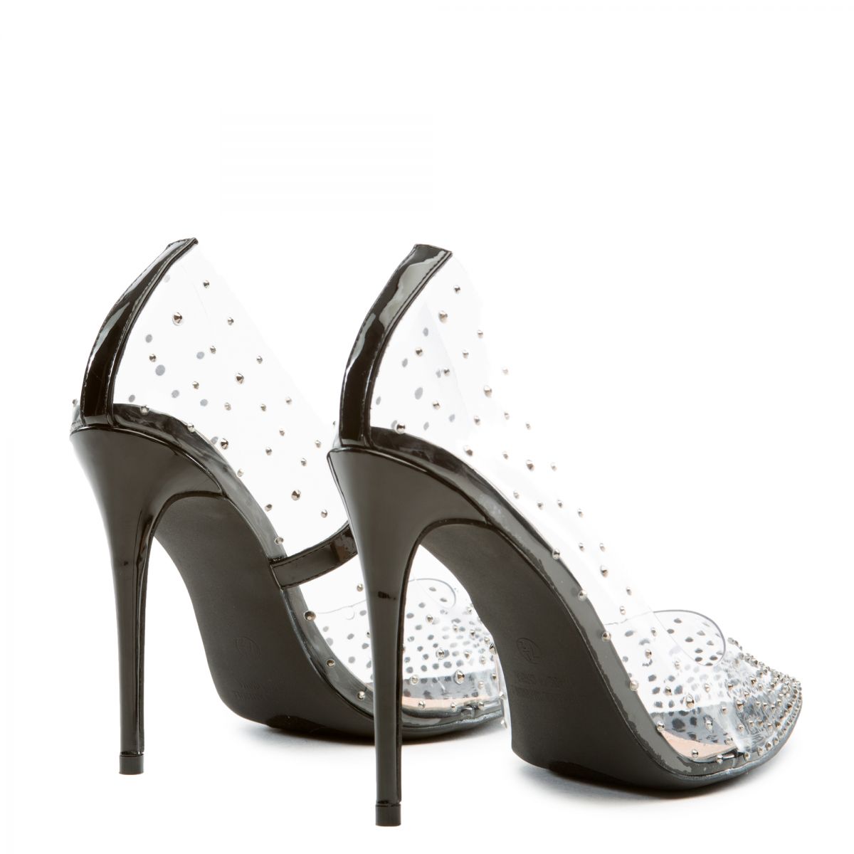 pointy toe clear heels