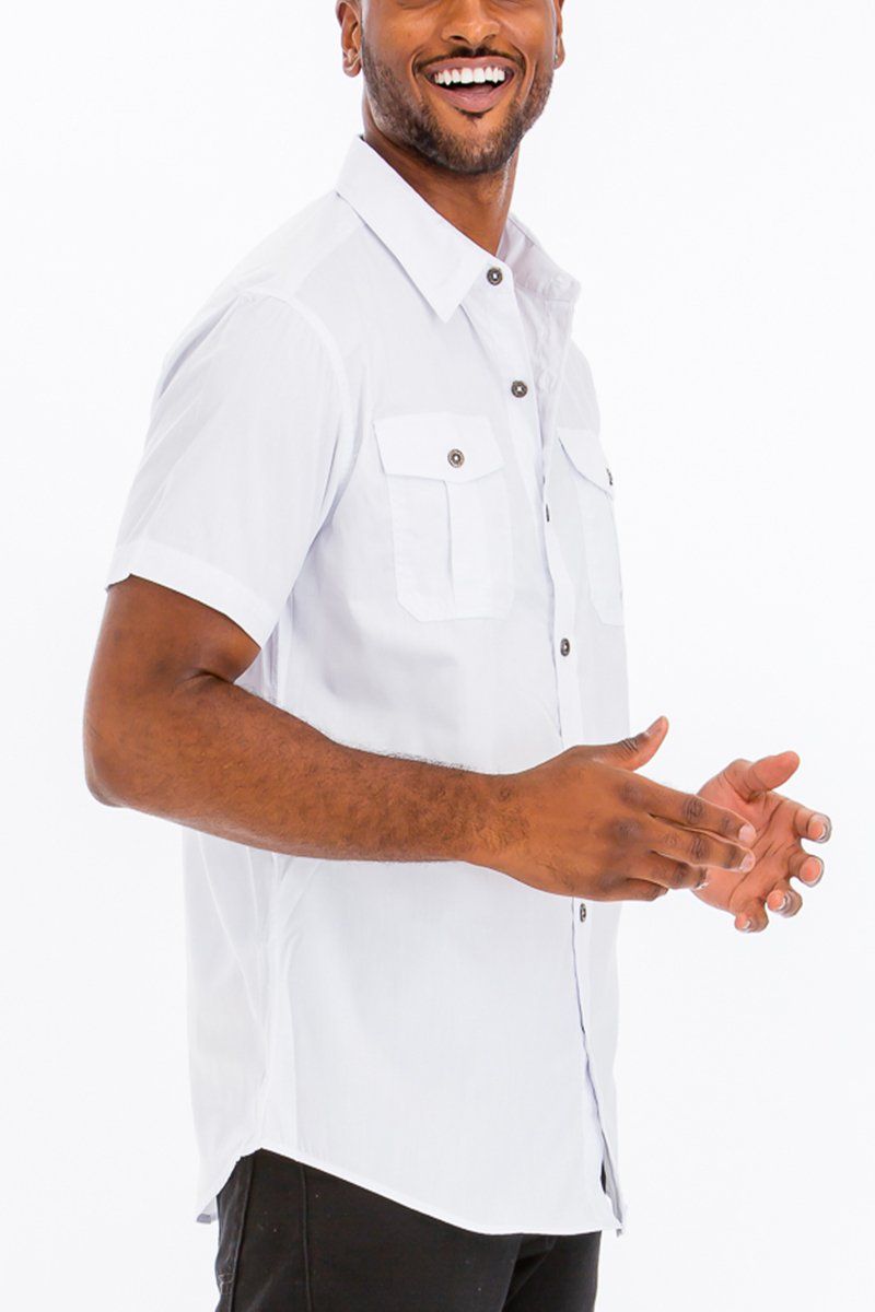 double chest pocket shirt