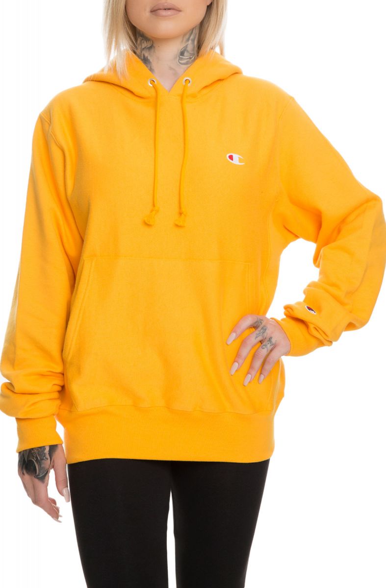 CHAMPION The Reverse Weave Pullover Hoodie in Gold GF68-Y06145-BYC-GLD ...