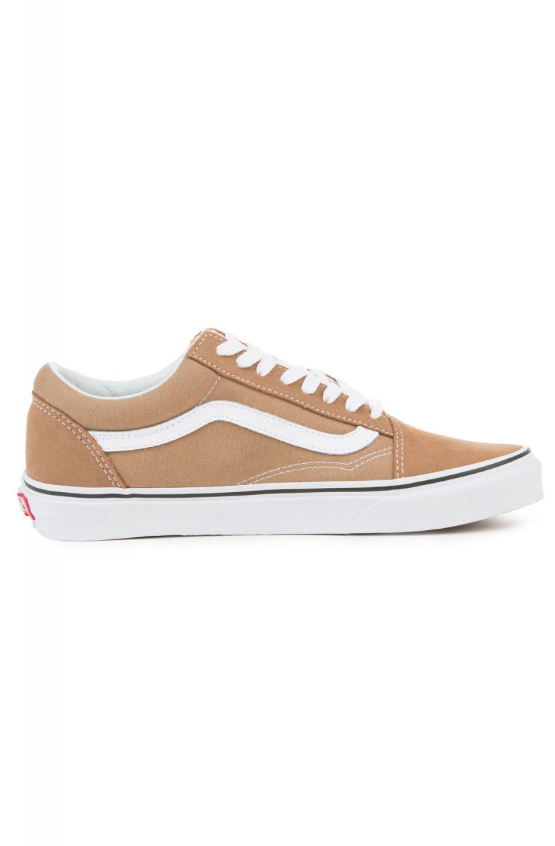 vans old skool tigers eye true white
